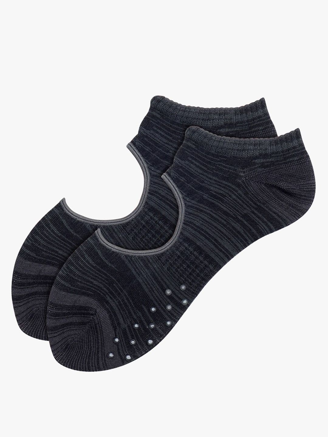 Soxytoes Unisex Solid Cotton Pilates Grip Shoe Liner Socks - view 1