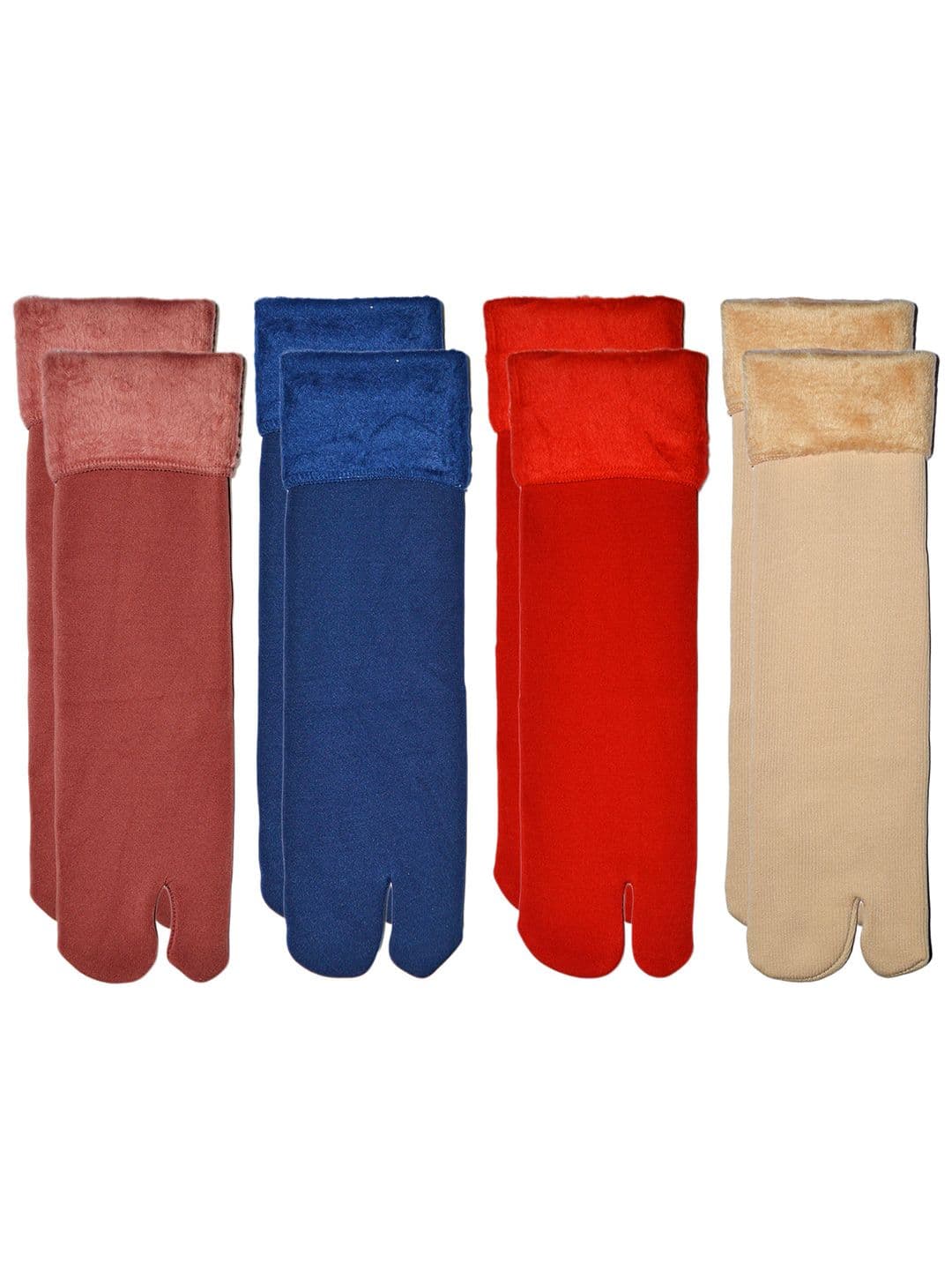 BAESD Unisex Pack Of 4 Patterned Calf-Length Socks - view 1