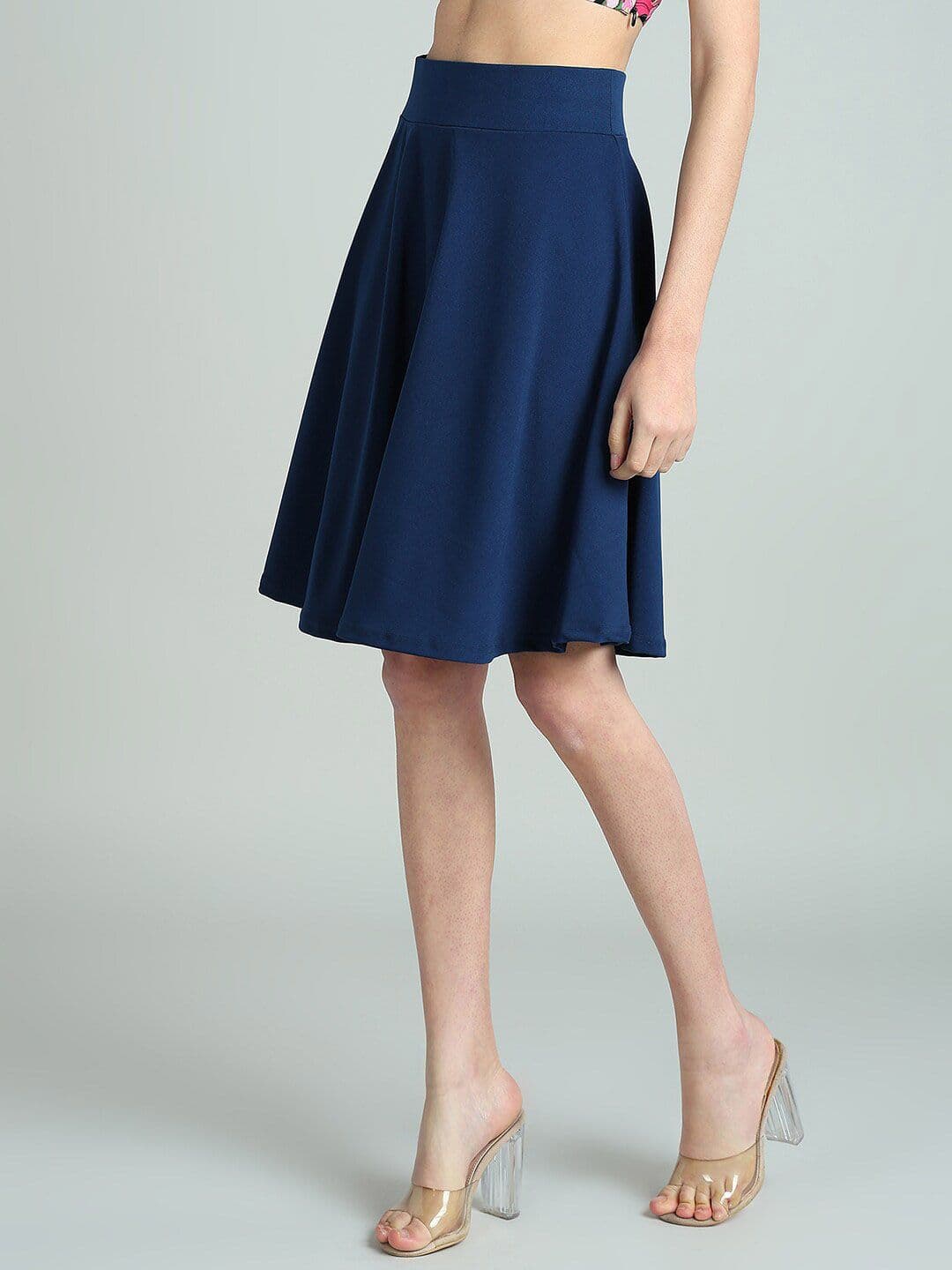 BAESD Above Knee Length Flared Skirt - view 1