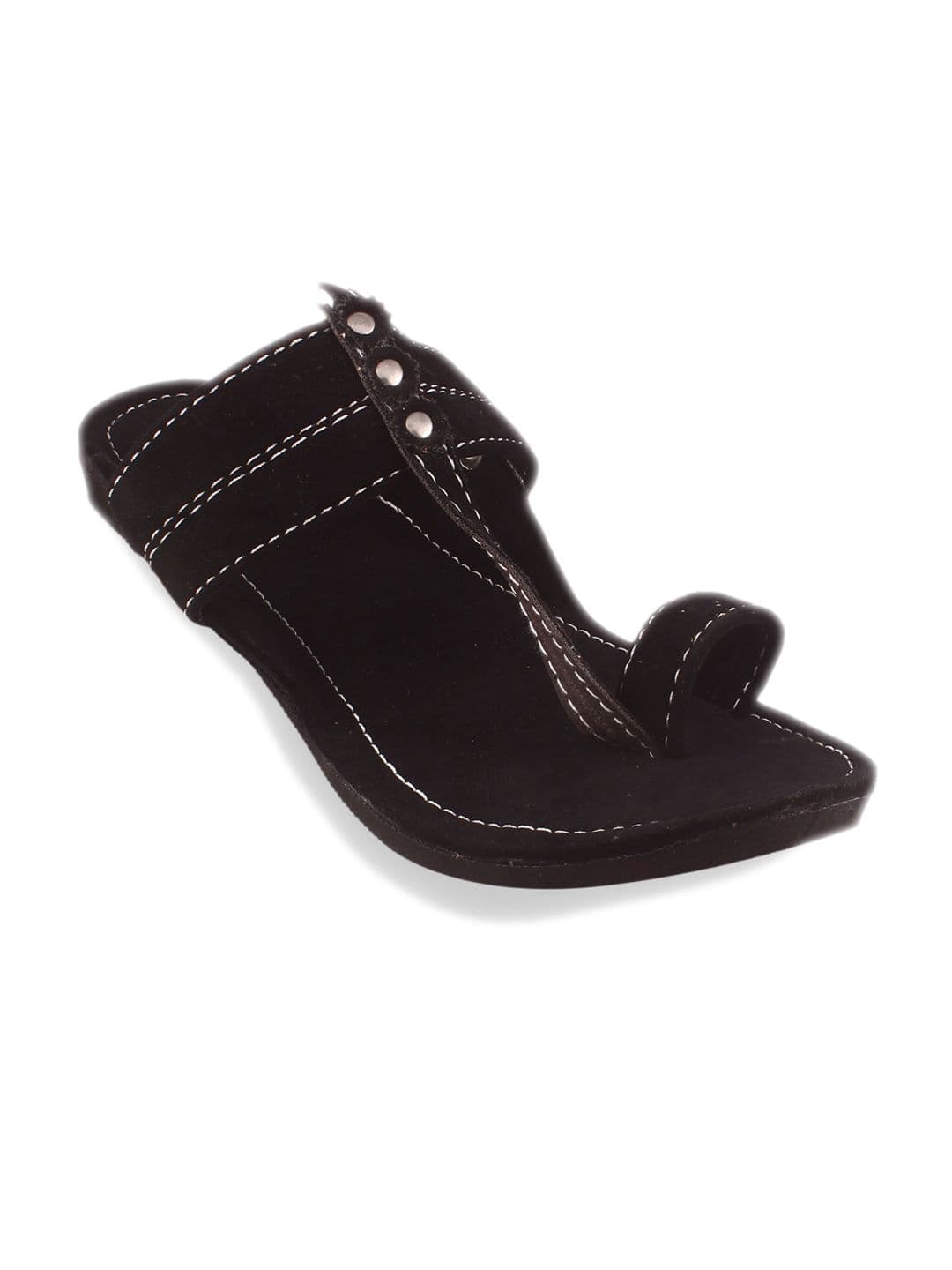 Apratim Men Velvet Kolhapuri Comfort Sandals - view 1