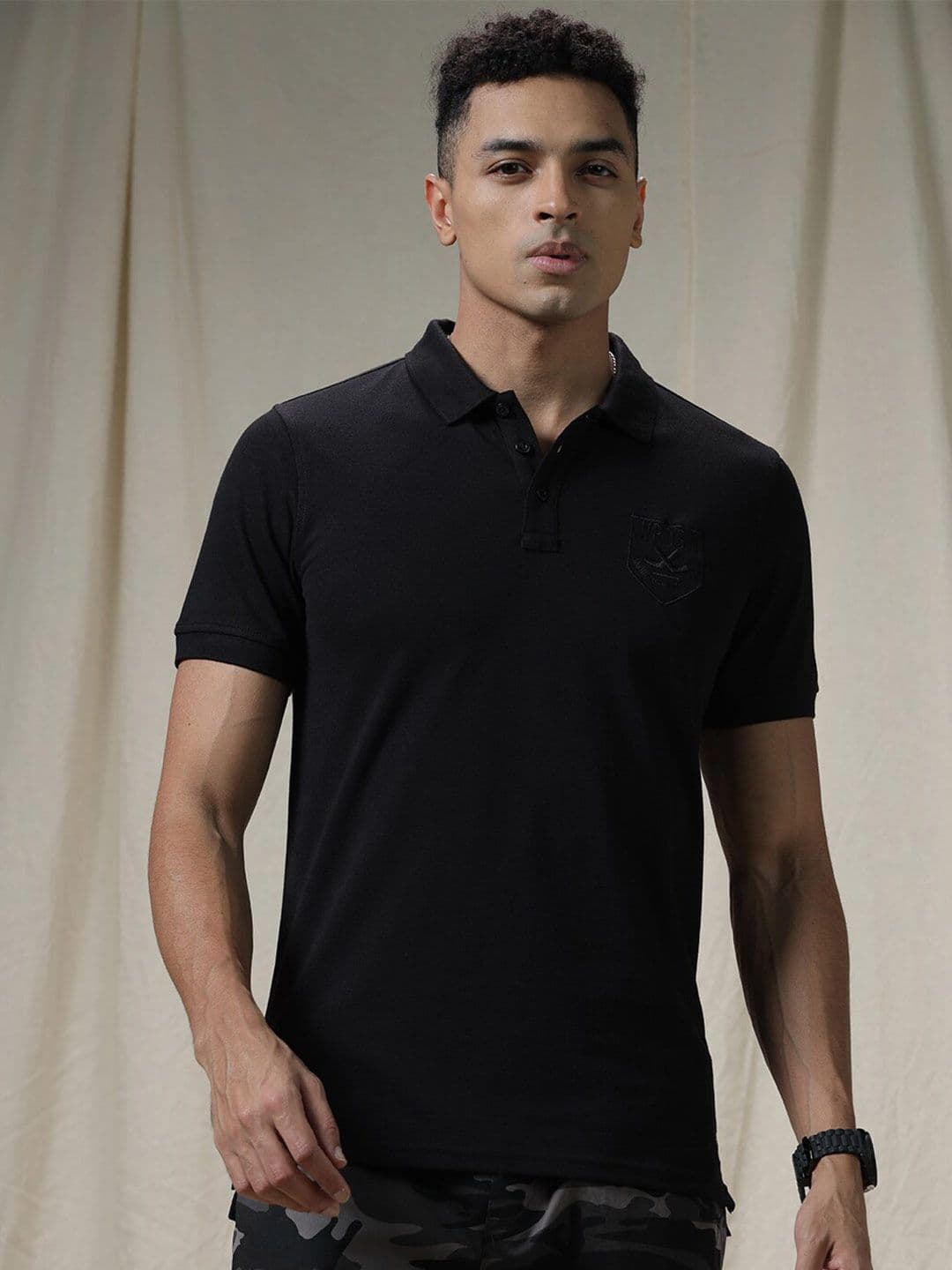 WROGN Polo Collar Short Sleeves Regular T-shirt - view 1
