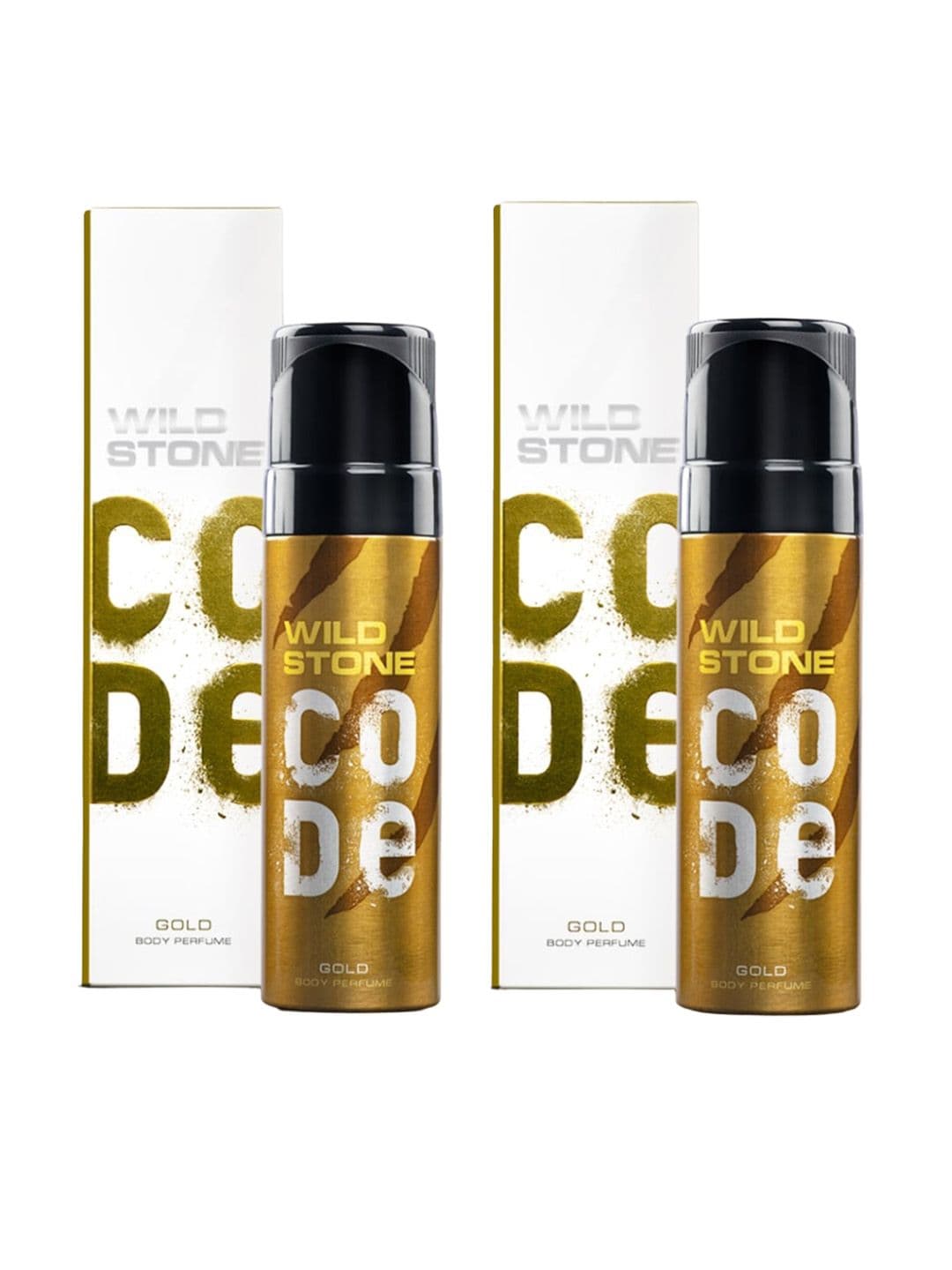Wild stone code Men Set of 2 Code Gold Long Lasting Body Deodorant Perfume - 150 ml each - view 1