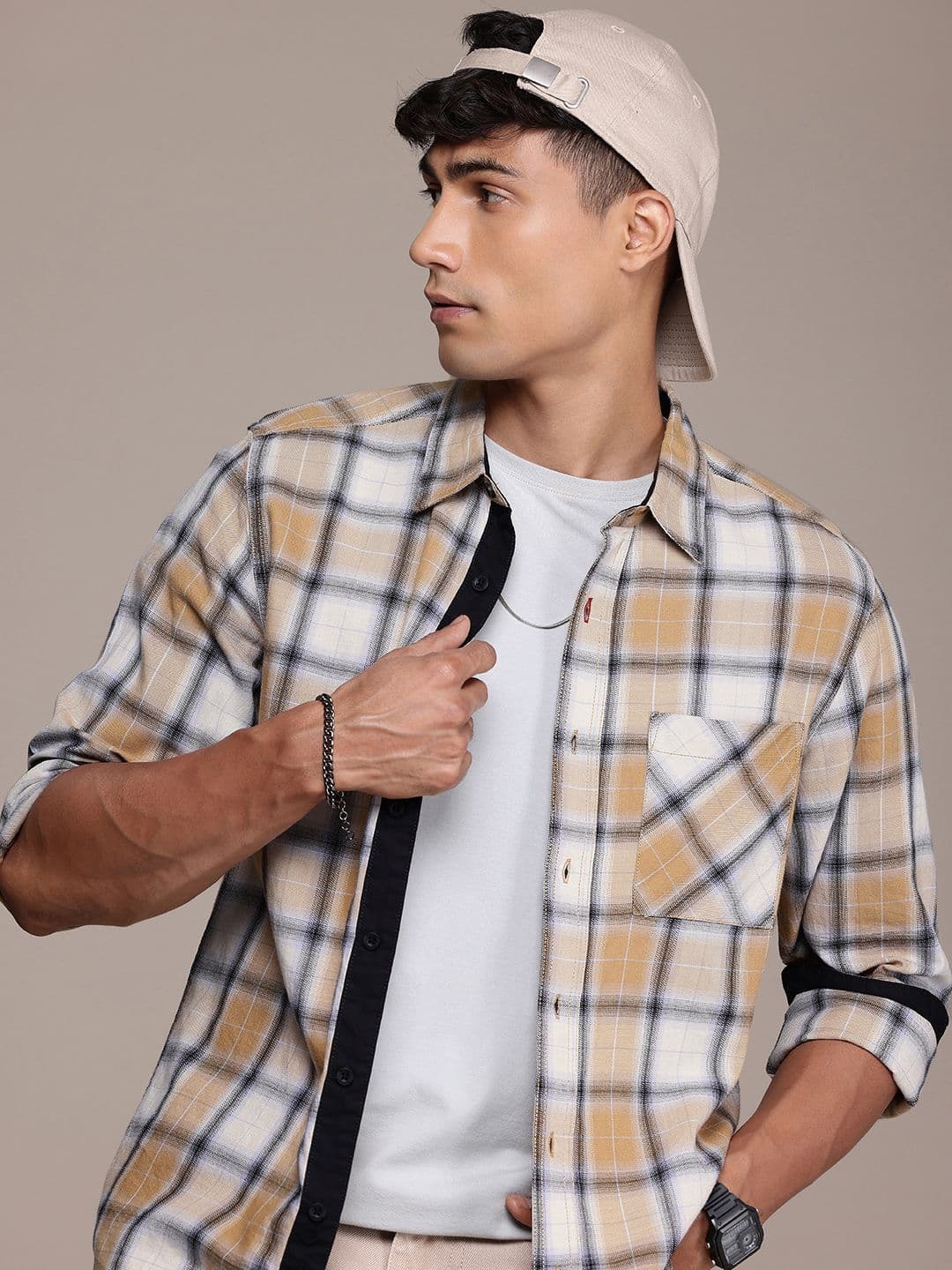 The Roadster Life Co. Checked Pure Cotton Casual Shirt - view 1