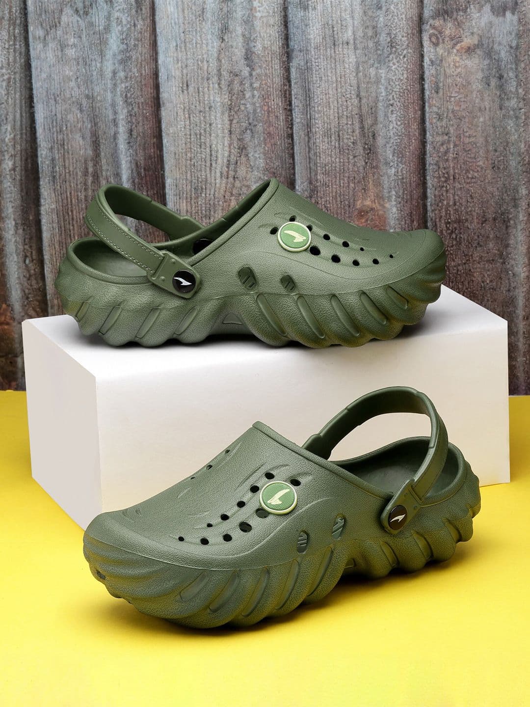 ASIAN Men Textured Clogs - view 1