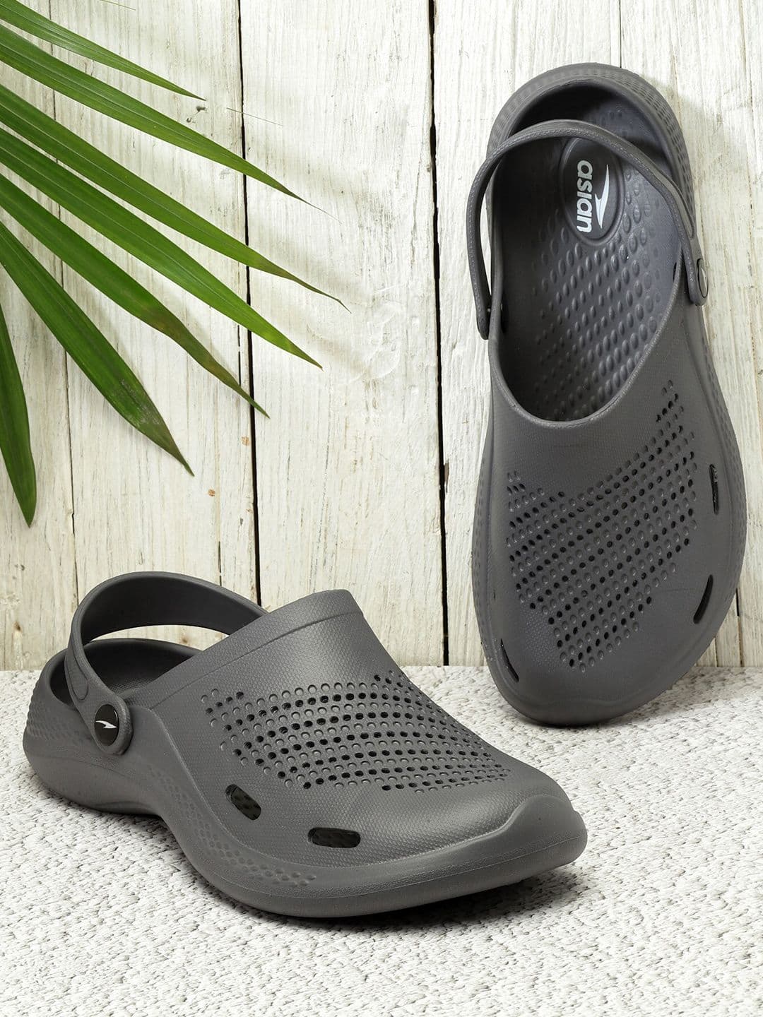 ASIAN Men Textured Clogs - view 1