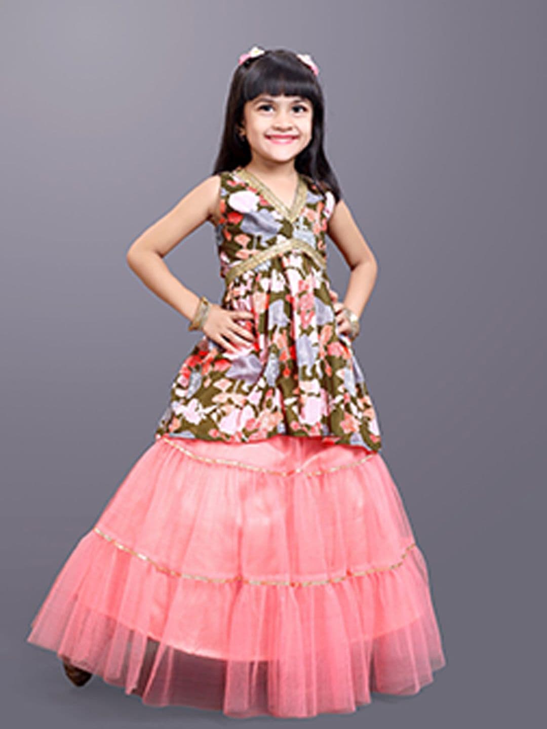 BAESD Girls Printed Ready To Wear Lehenga Choli - view 1