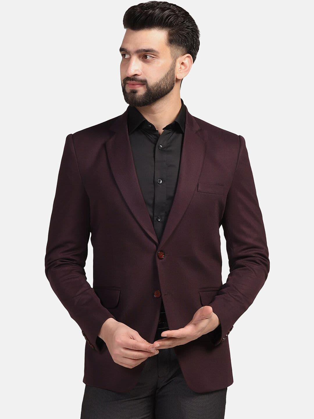 TAHVO Slim Fit Single Breasted Formal Blazer - view 1