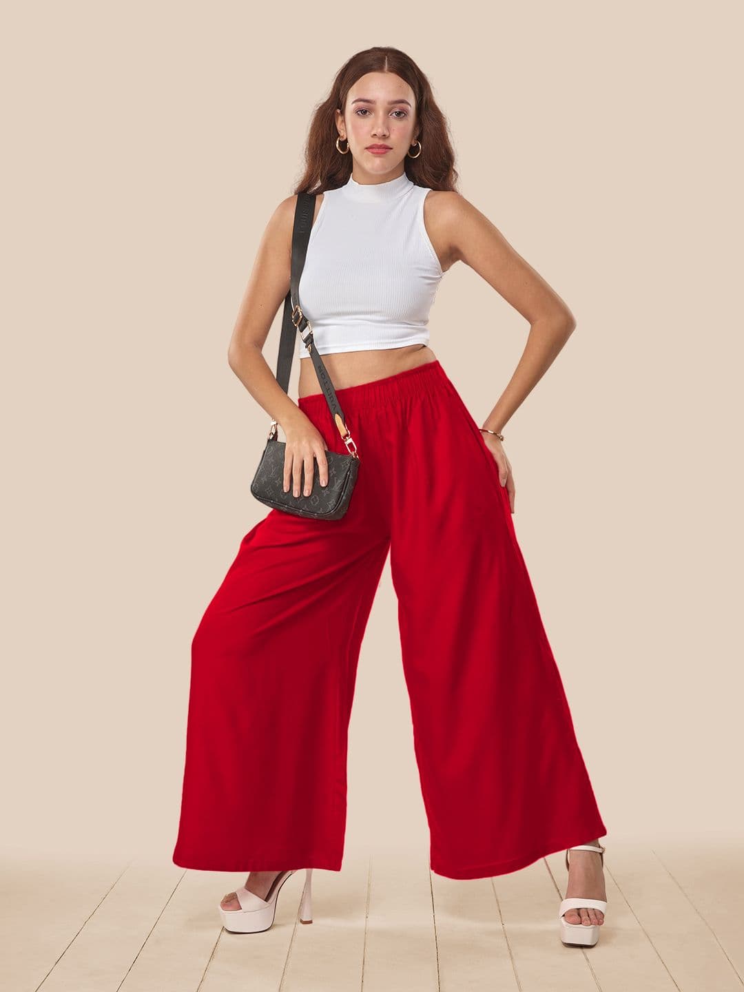 LYRA Mid-Rise Wide Leg Palazzo - view 1