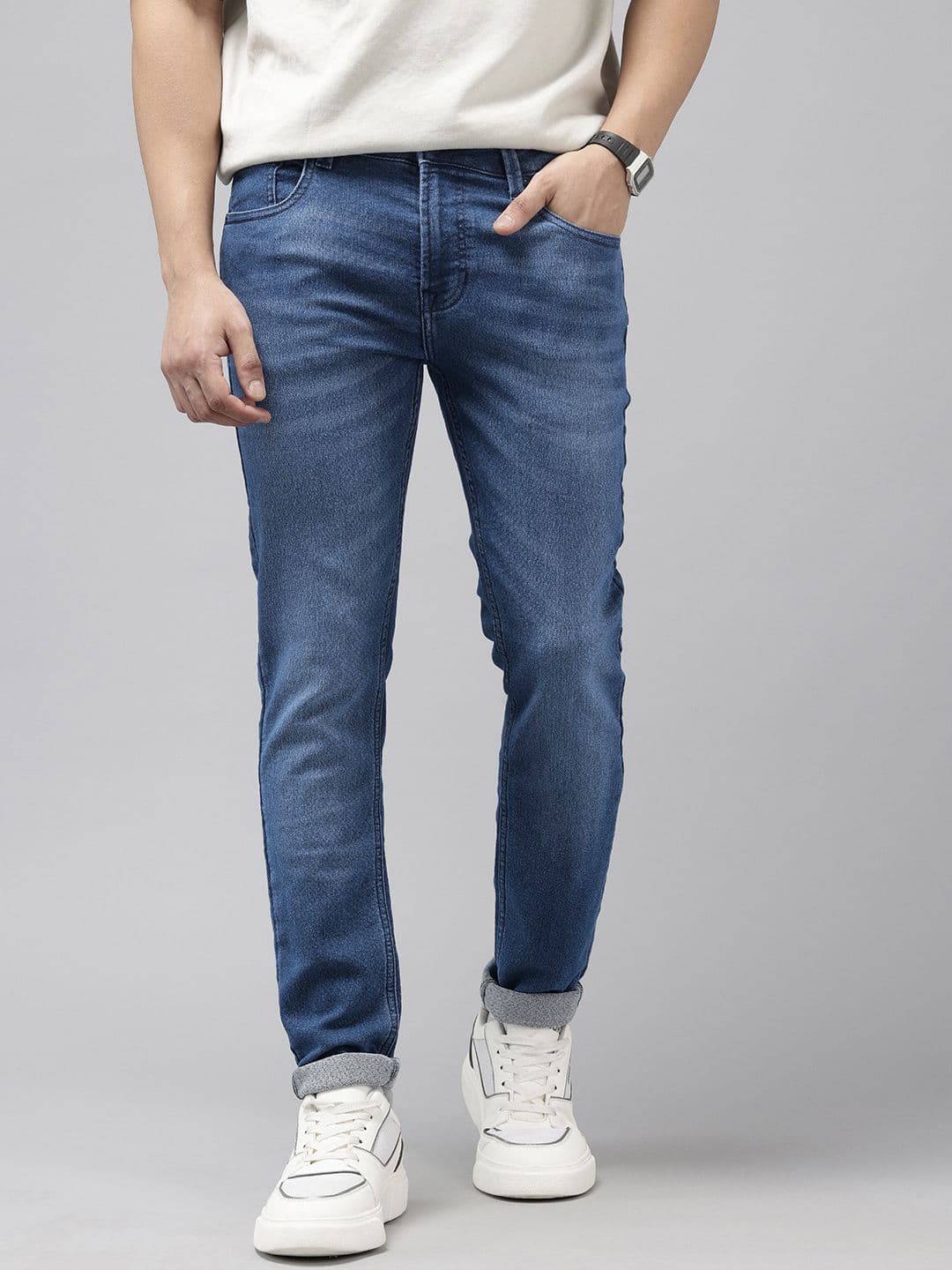 SPYKAR Men Super Skinny Fit Low-Rise Stretchable Jeans - view 1