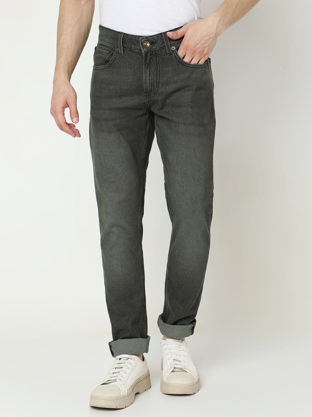 SPYKAR Men Slim Fit Low-Rise Light Fade Pure Cotton Jeans - view 1