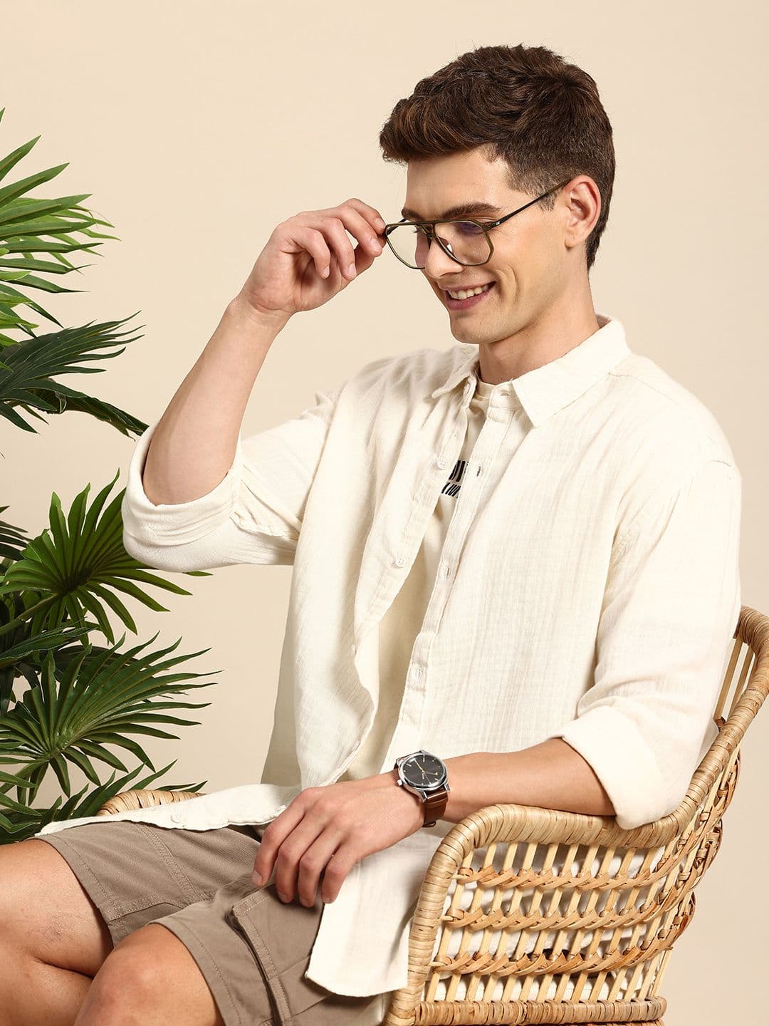 Mast & Harbour Men Oversized Cotton Casual Shirt - view 1