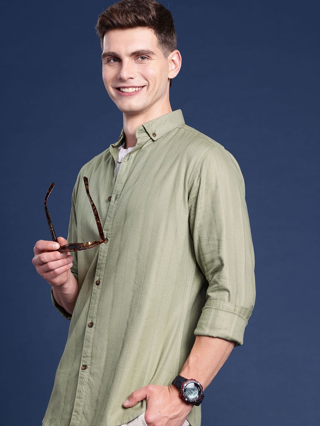 Mast & Harbour Men Striped Casual Shirt - view 1