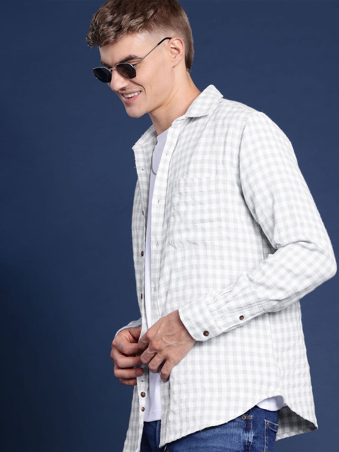Mast & Harbour Men Checked Casual Shirt - view 1