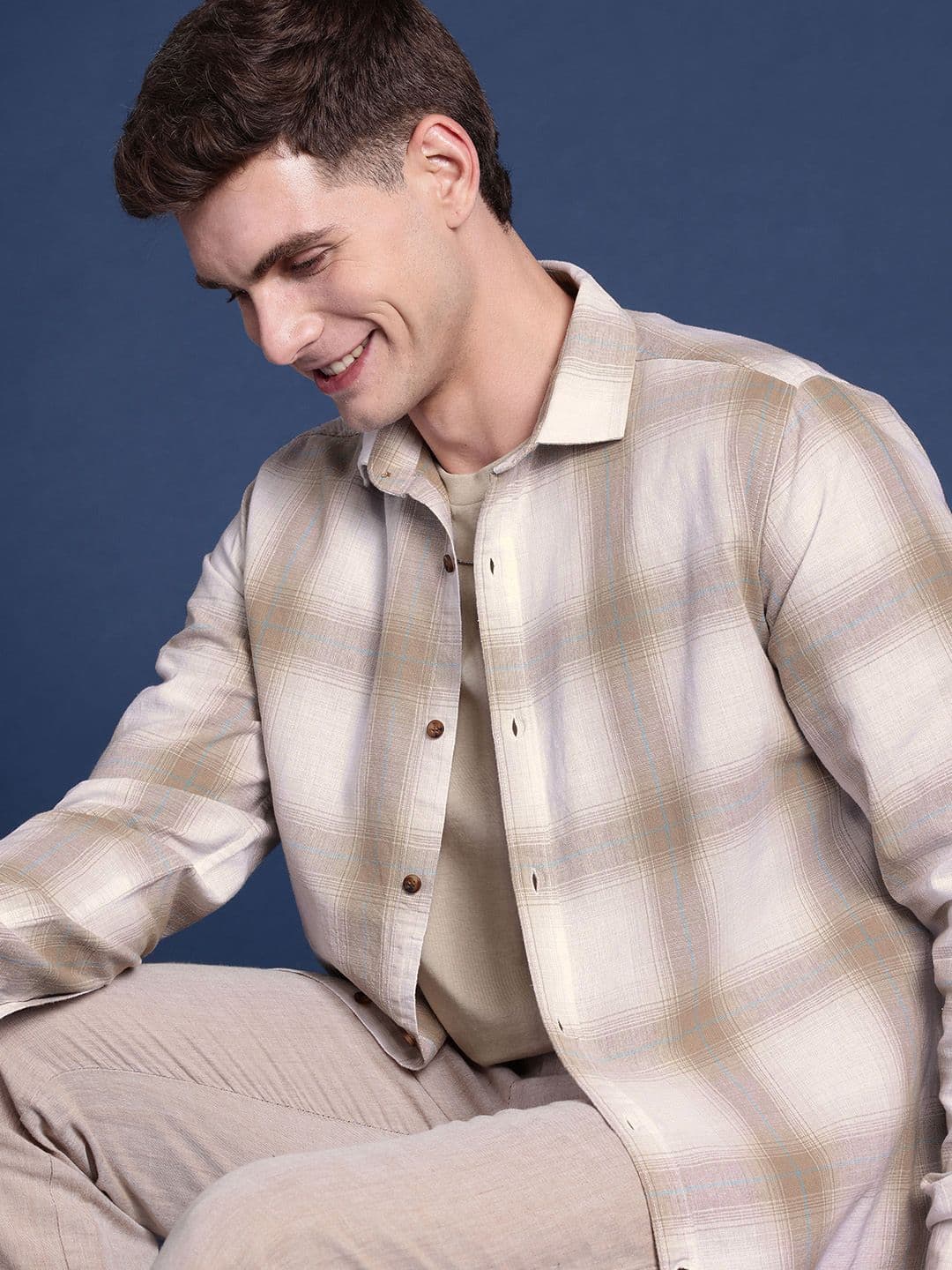 Mast & Harbour Men Checked Casual Shirt