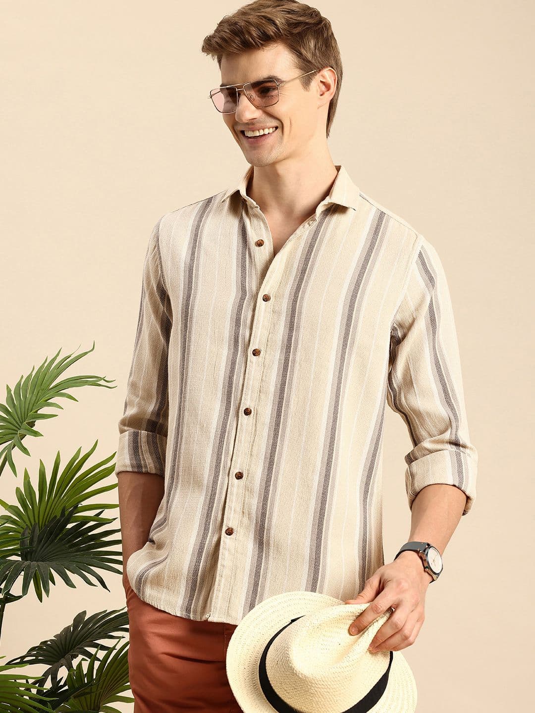 Mast & Harbour Men Striped Casual Shirt - view 1