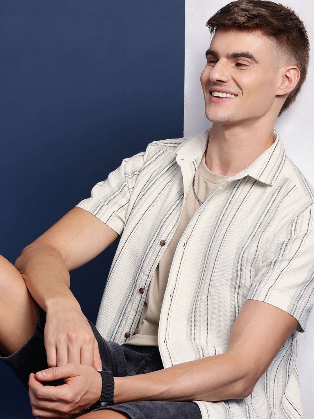 Mast & Harbour Men Striped Casual Shirt - view 1