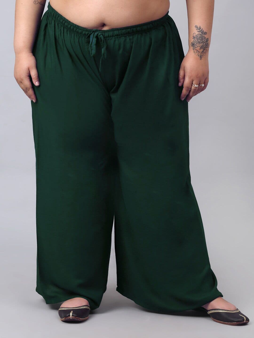 Trend Level Plus Size Flared Palazzos - view 1