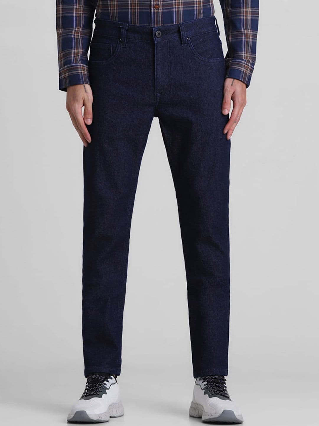 Jack & Jones Men Ben Skinny Fit Low-Rise Stretchable Jeans - view 1
