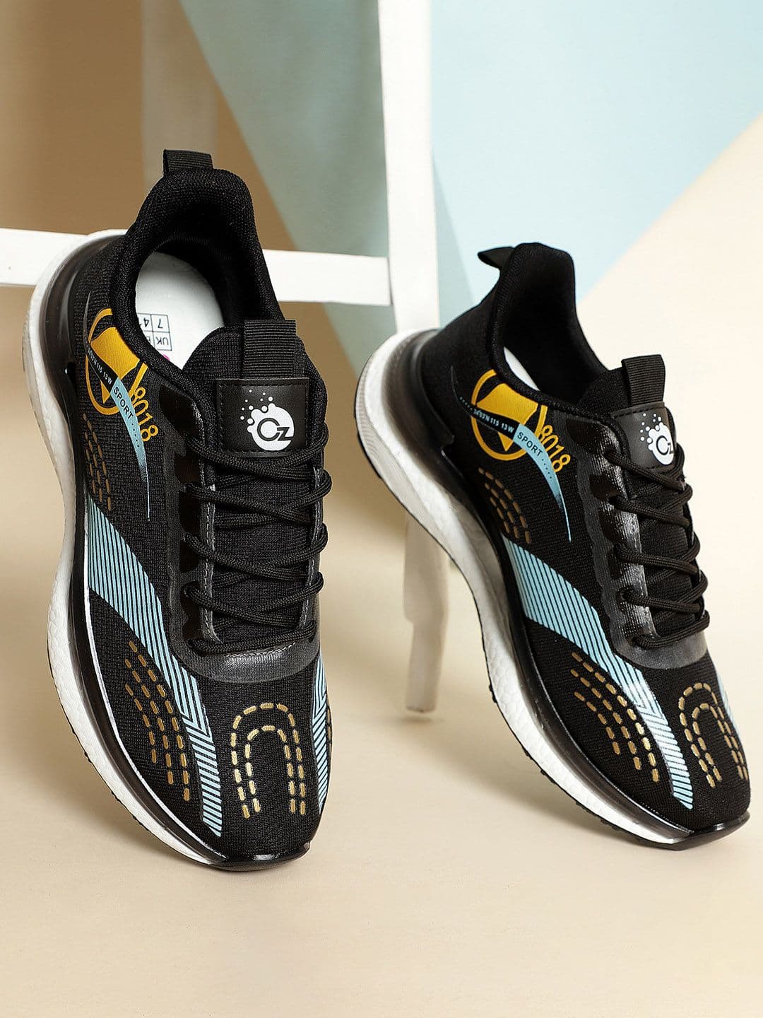 OZZOH Men Printed Running Non-Marking Shoes - view 1