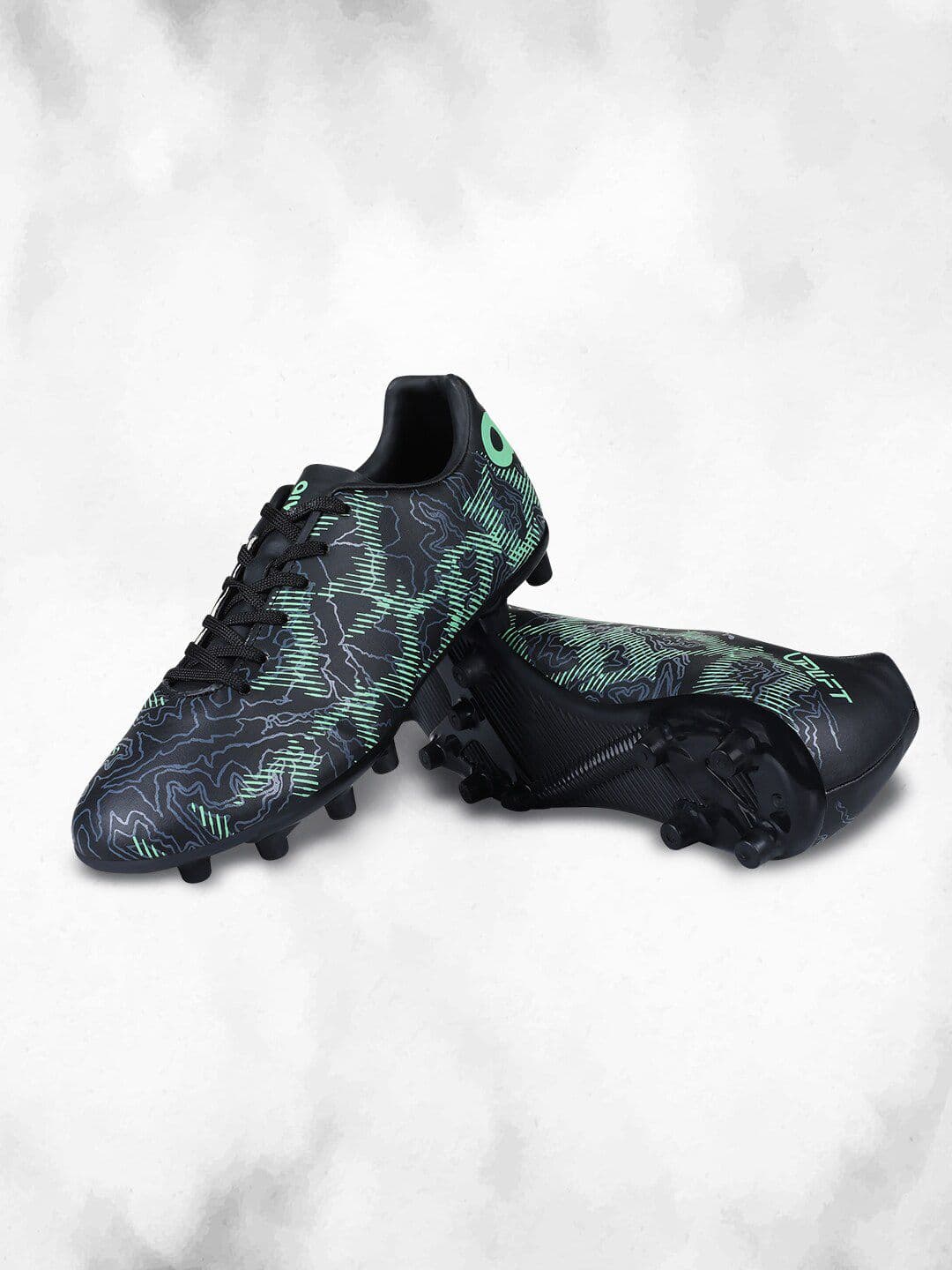 Aivin Uplift 2.0 Men Black And Green Football Shoes - view 1