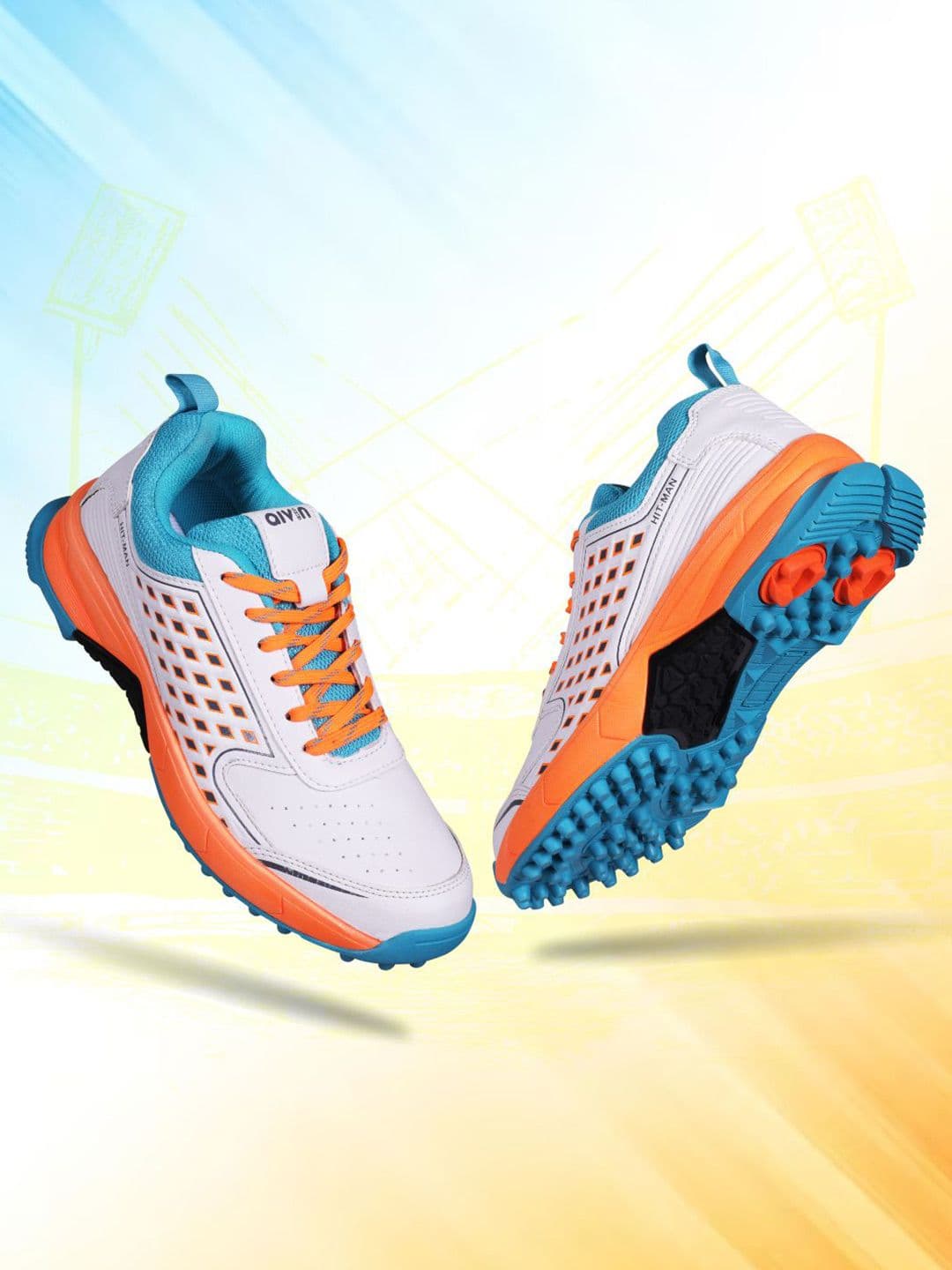 Aivin Hit-Man Men Orange Cricket Shoes - view 1