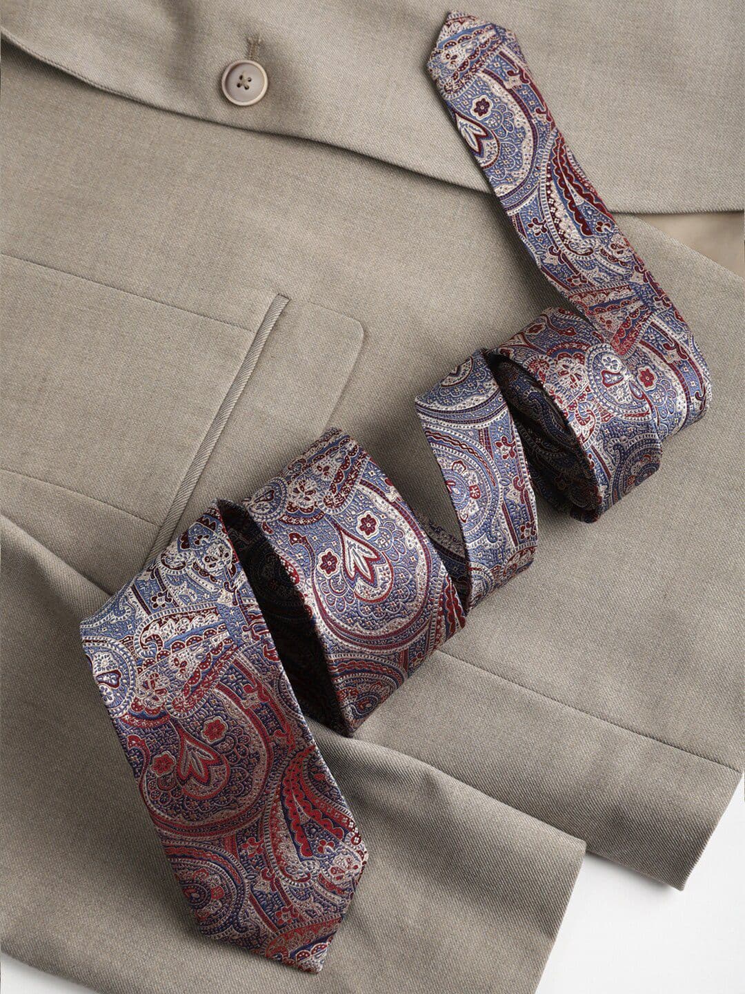 Peter England Men Woven Design Broad Tie - view 1