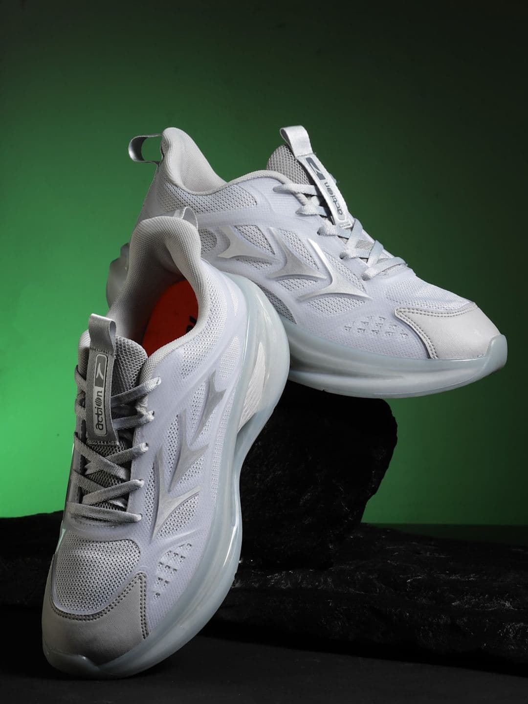 Action Men Mesh Lace Up Running Shoes - view 1