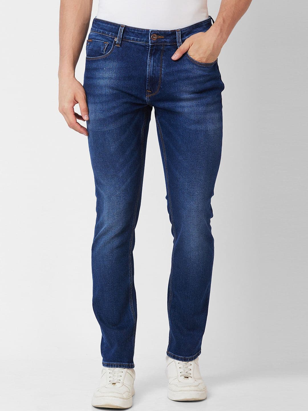 SPYKAR Men Relaxed Fit Heavy Fade Clean Look Cotton Jeans - view 1