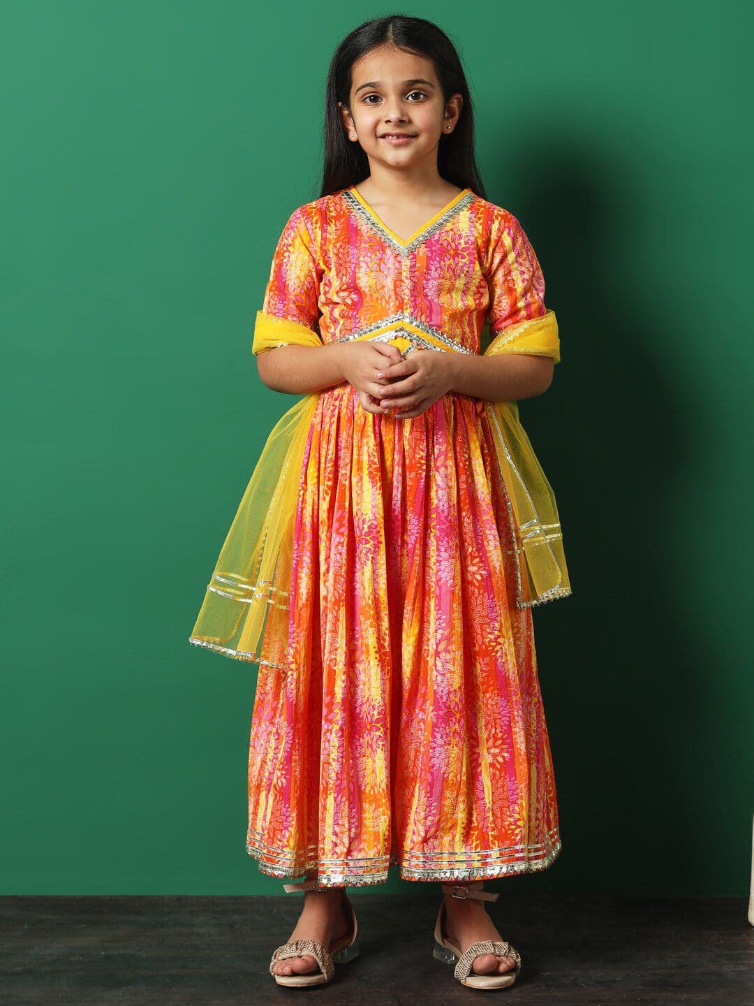 Readiprint Girls Printed Ready to Wear Lehenga & Blouse With Dupatta - view 1