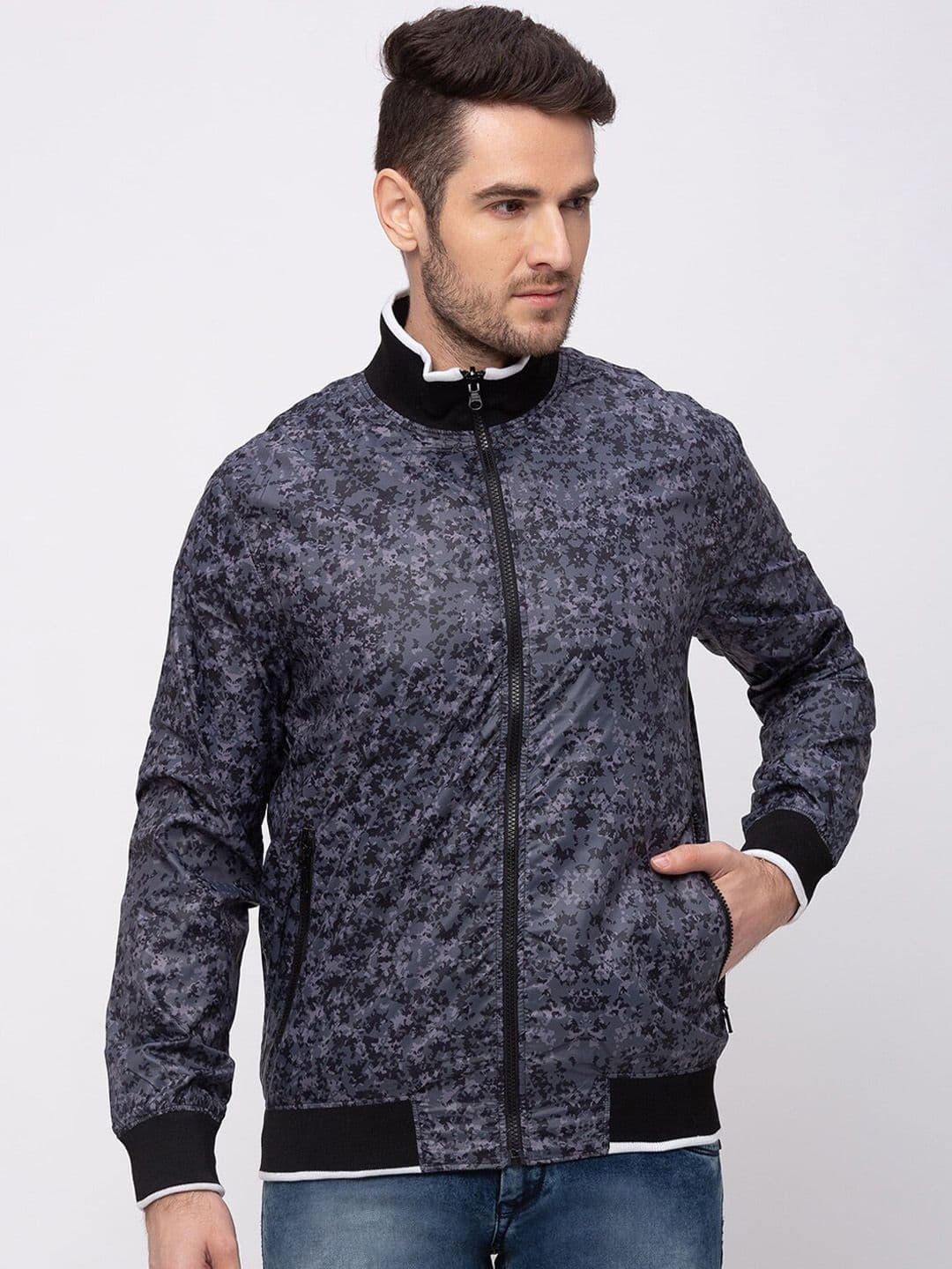 Kenneth Cole Floral Bomber Jacket - view 1