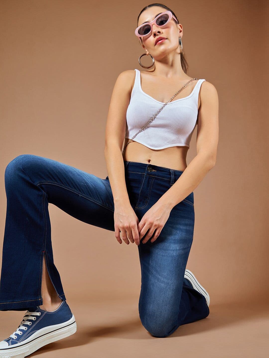 The Roadster Lifestyle Co Blue Women Mid-Rise Bootcut-Fit Clean Look Stretchable Jean - view 1
