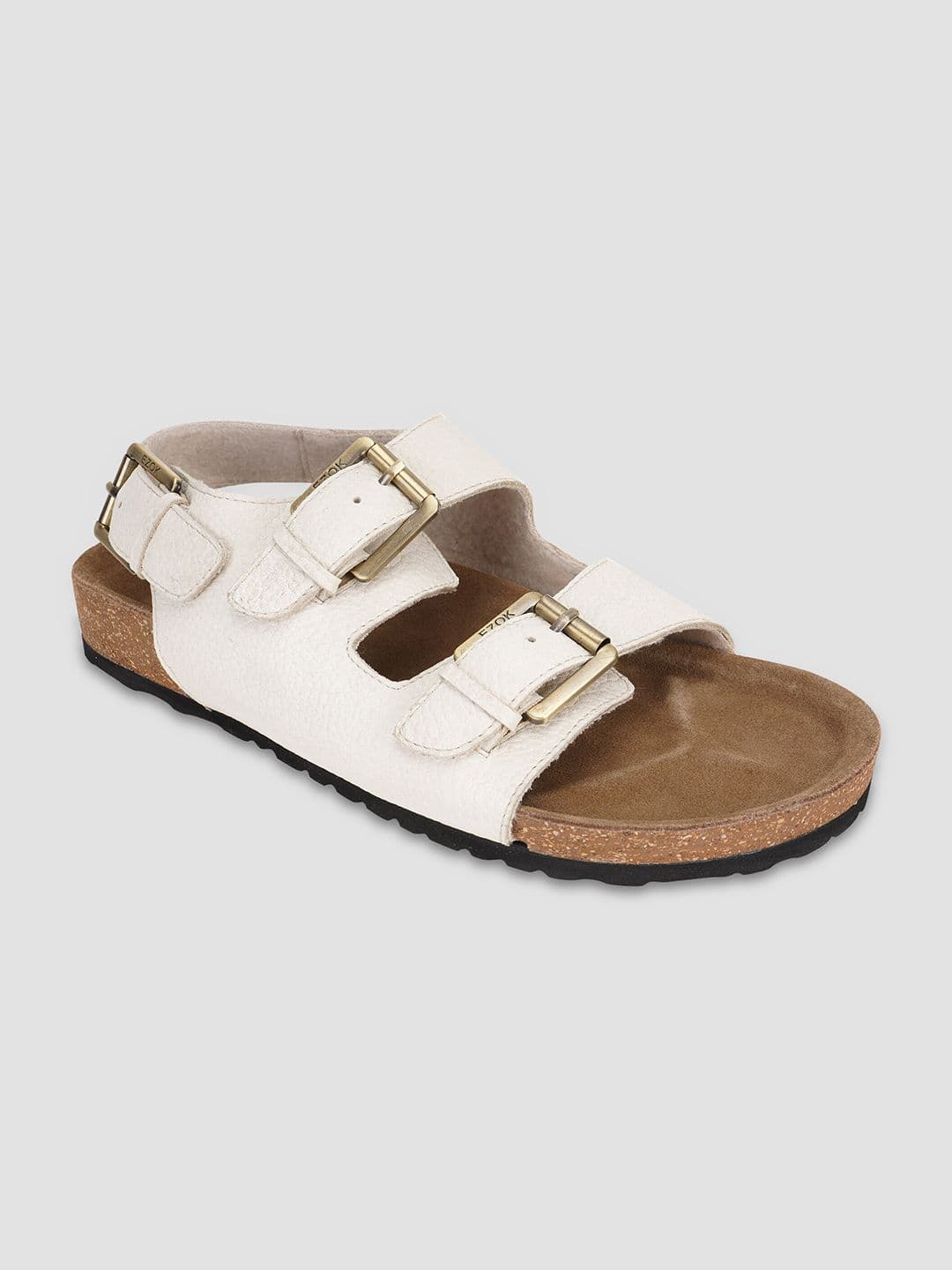 EZOK Men Buckle Detailed Leather Comfort Sandals - view 1