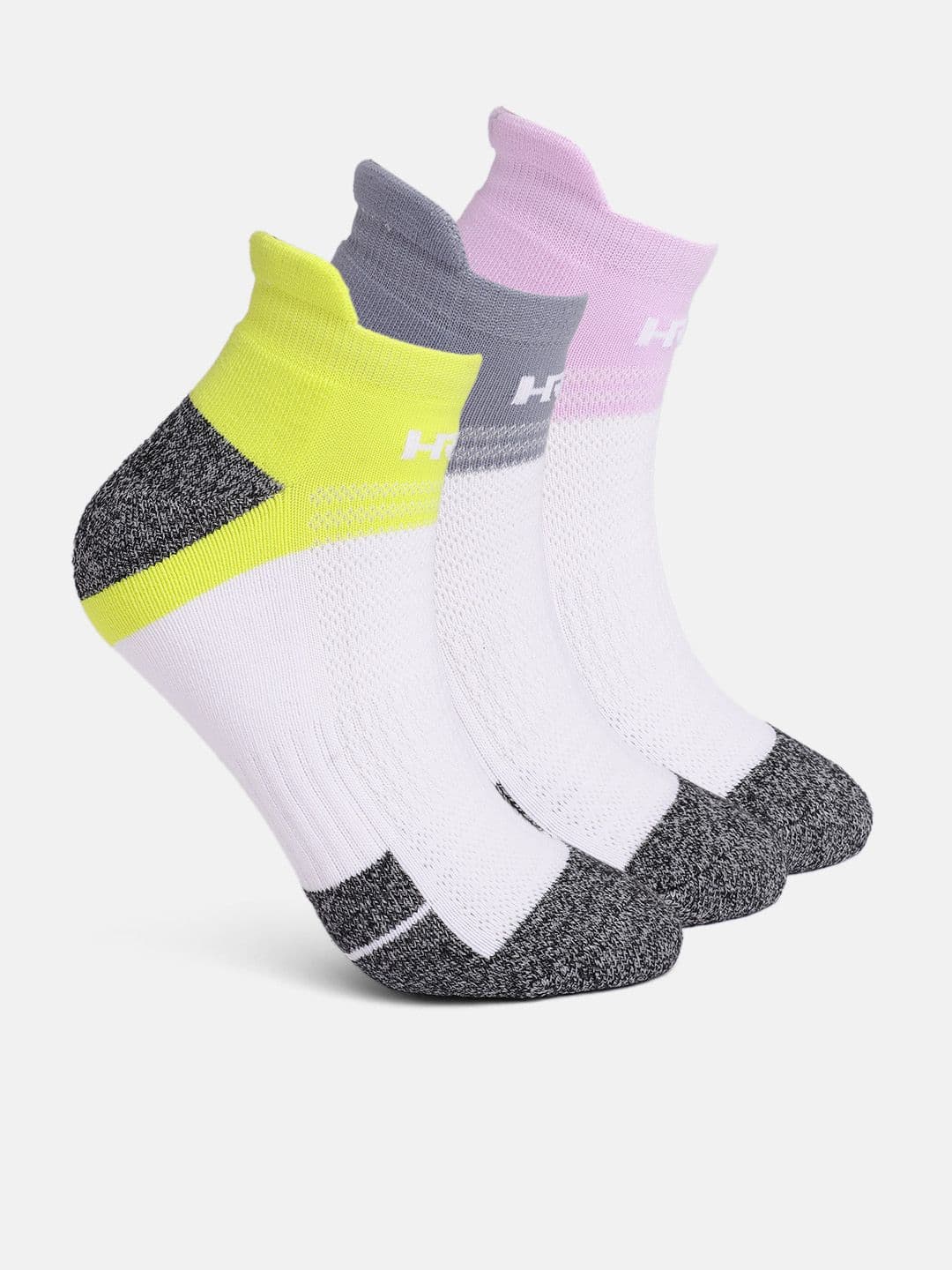 HRX by Hrithik Roshan Men Pack of 3 Colourblocked Ankle Length Socks - view 1