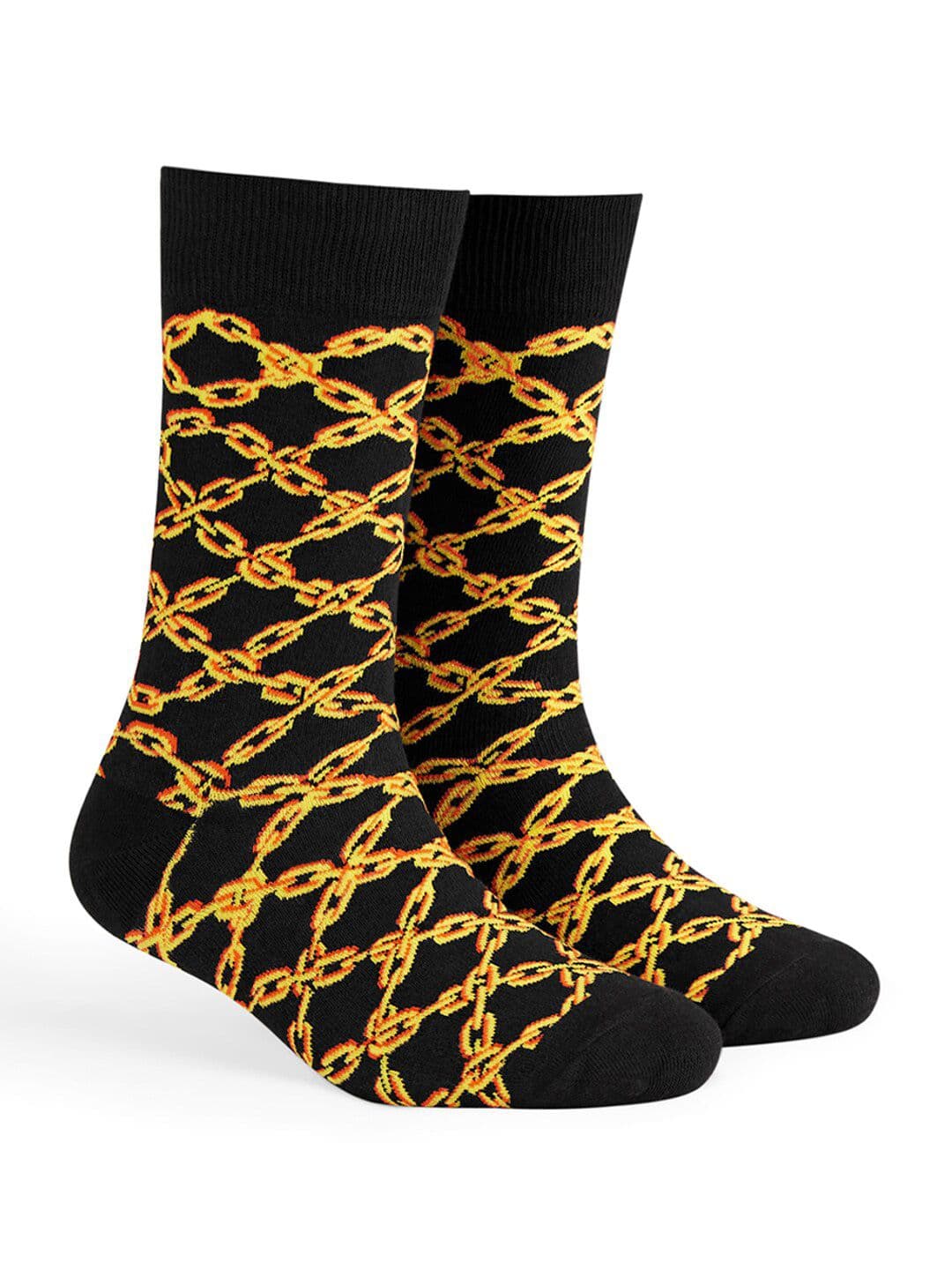 Dynamocks Unisex Patterned Anti-Microbial Calf Length Socks - view 1