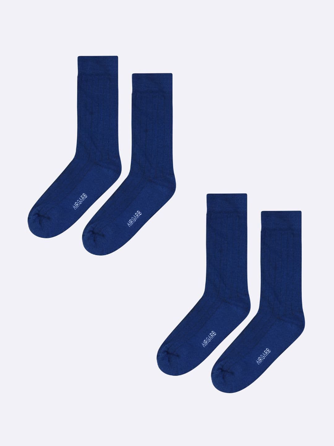 AIR GARB Unisex Pack Of 2 Striped Calf-Length Socks - view 1