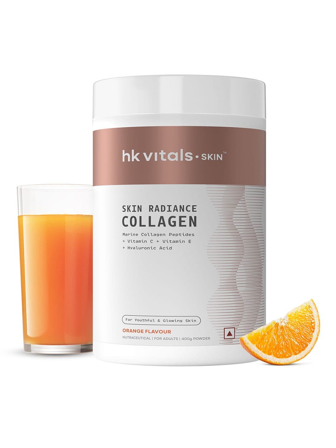 HK VITALS Skin Radiance Marine Collagen Powder - Orange Flavour - 400g - view 1