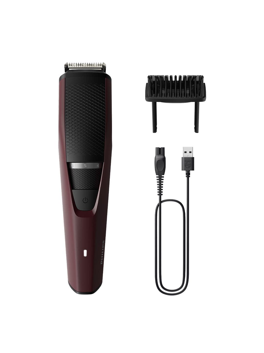 Philips BT3301/30 Series 3000 Beard Trimmer with Lift & Trim Technology - Maroon