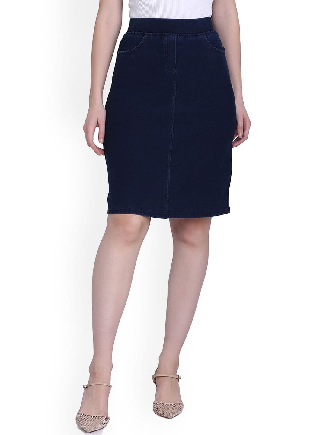 SPIFFY Straight Knee Length Skirt - view 1