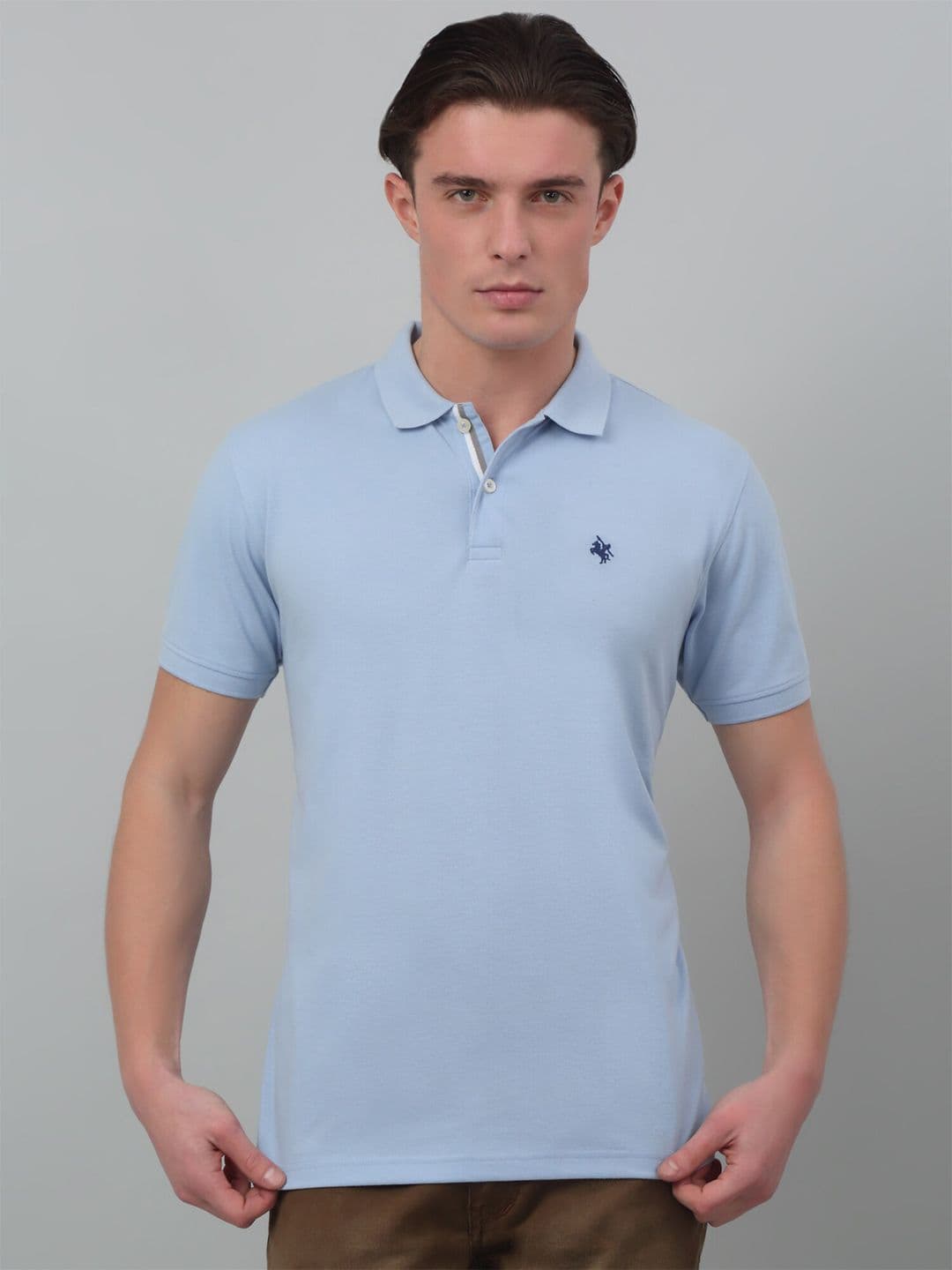 Cantabil Polo Collar Short Sleeves Cotton T-shirt - view 1