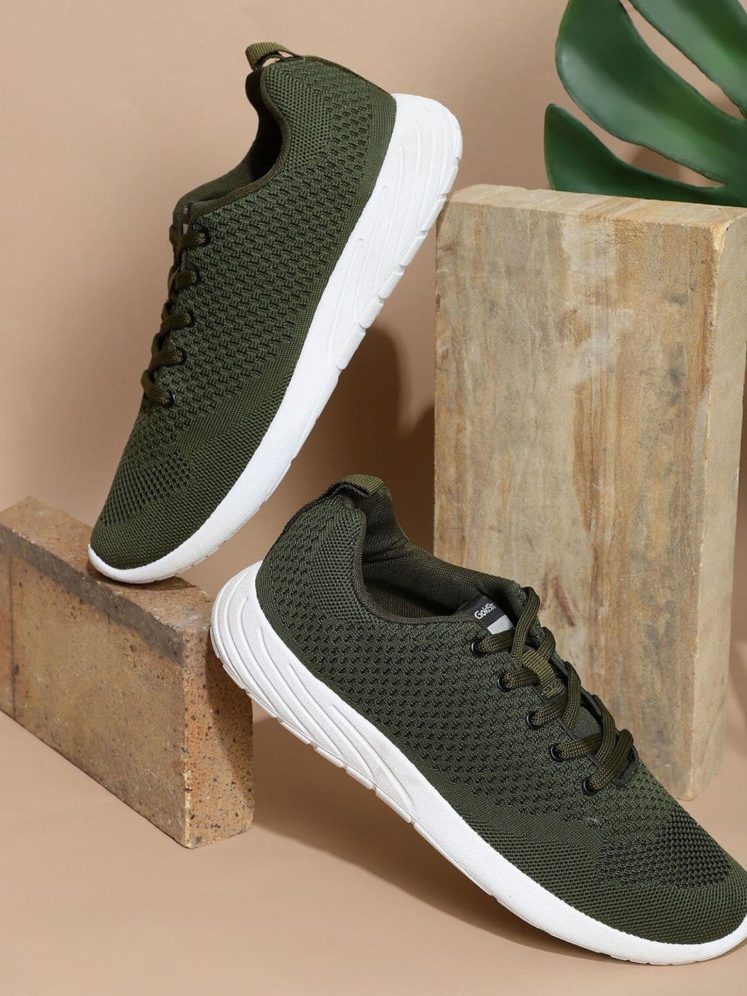 Goldstar Men Textured Lace-Up Walking Shoes - view 1