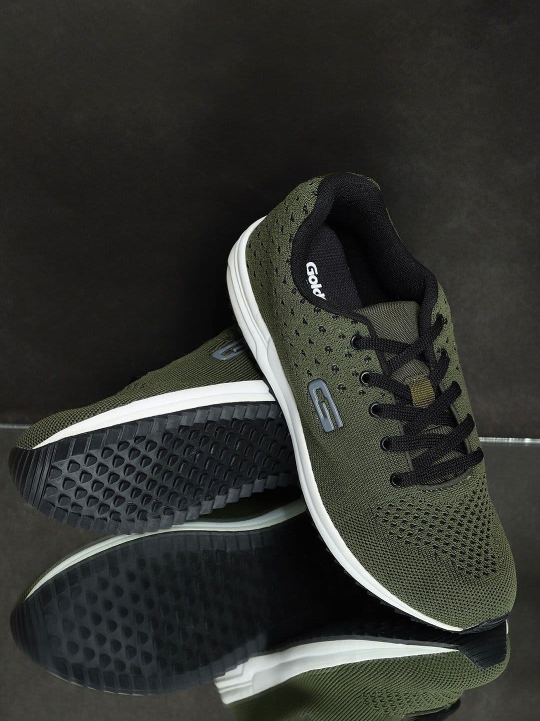 Goldstar Men Textured Mesh Lace-Ups Walking Shoes - view 1