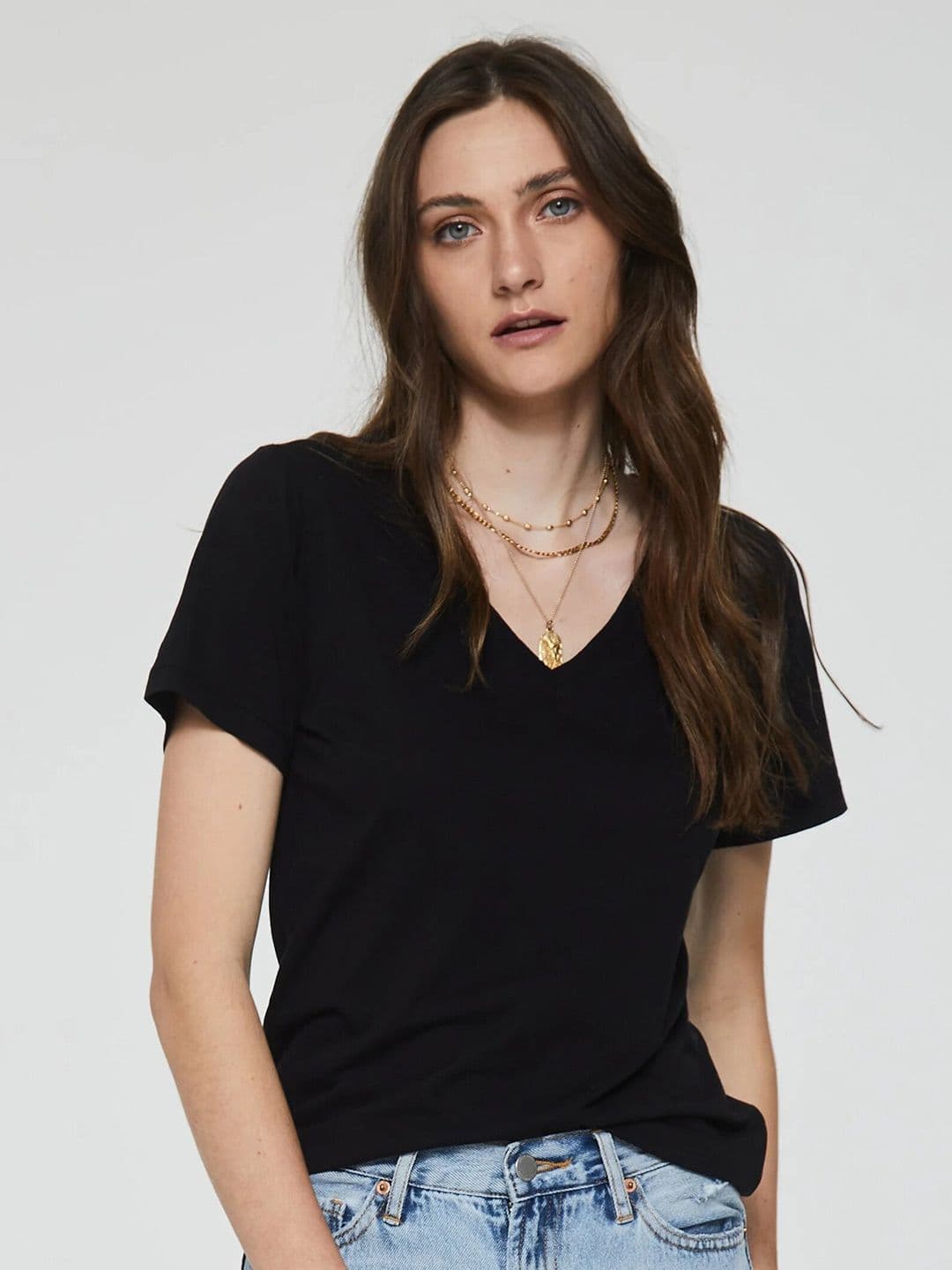 COLOR CAPITAL V-Neck Casual T-Shirt - view 1