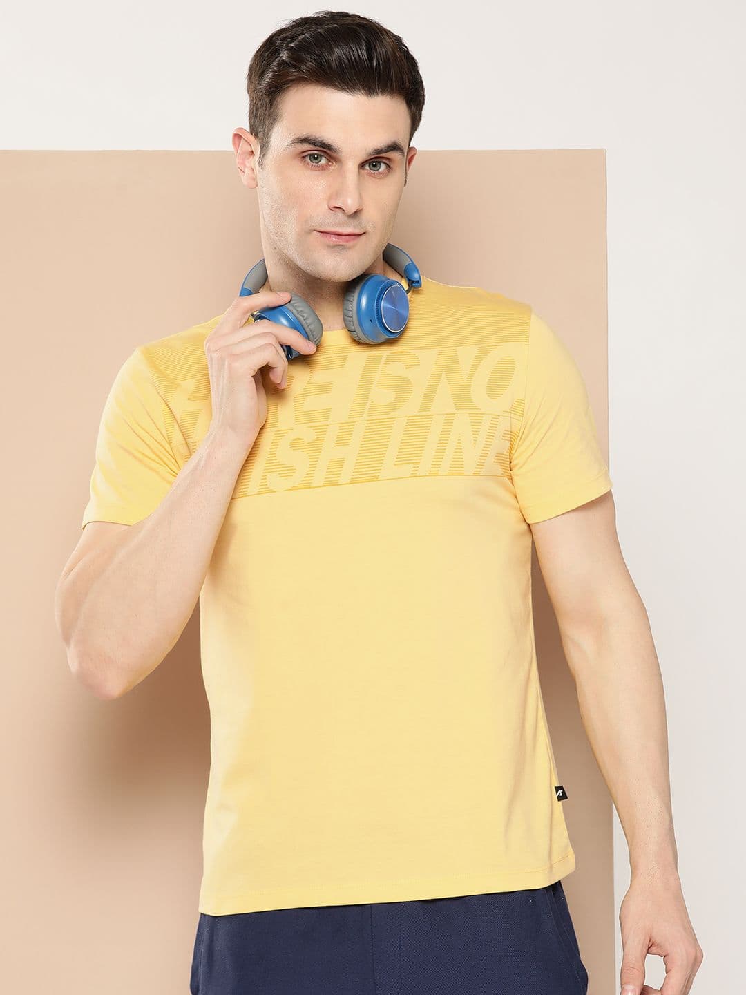 Alcis Men Typography Printed Dry Tech T-shirt - view 1