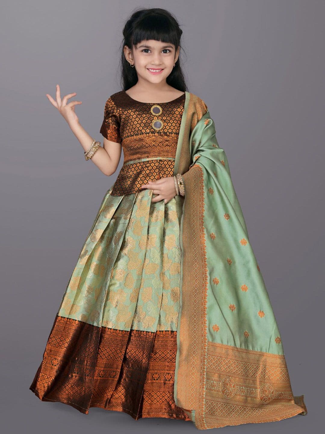 BAESD Girls Ready to Wear Lehenga & Blouse With Dupatta - view 1
