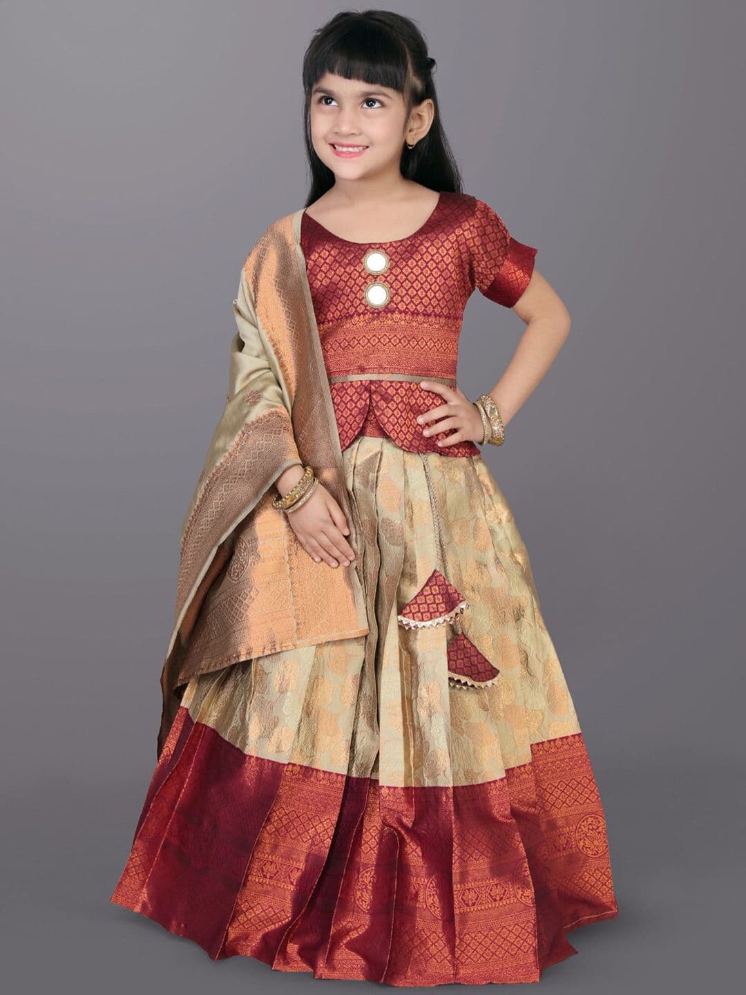 BAESD Girls Ready to Wear Lehenga & Blouse With Dupatta - view 1