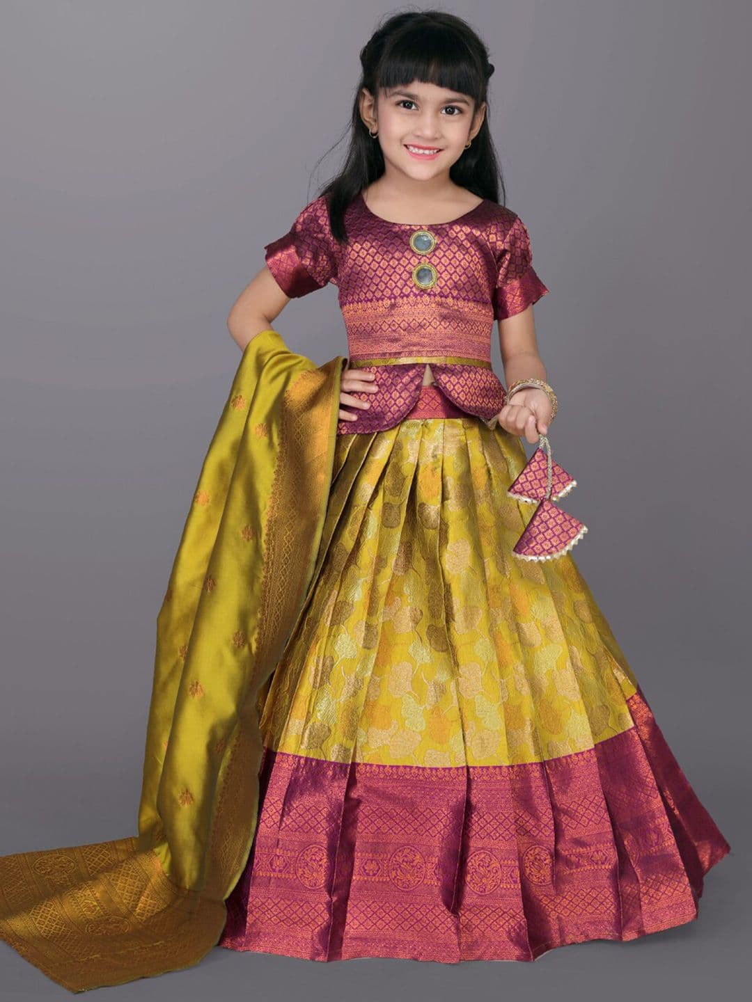 BAESD Girls Ready to Wear Lehenga & Blouse With Dupatta - view 1