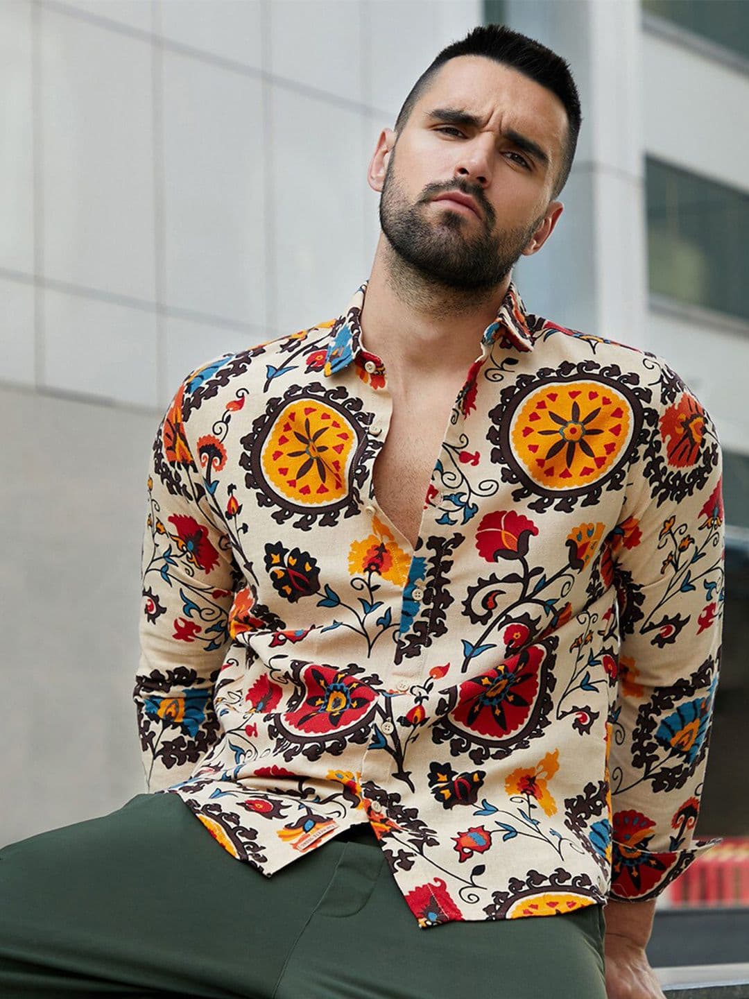 CAHOOT Men Classic Floral Opaque Printed Casual Shirt - view 1
