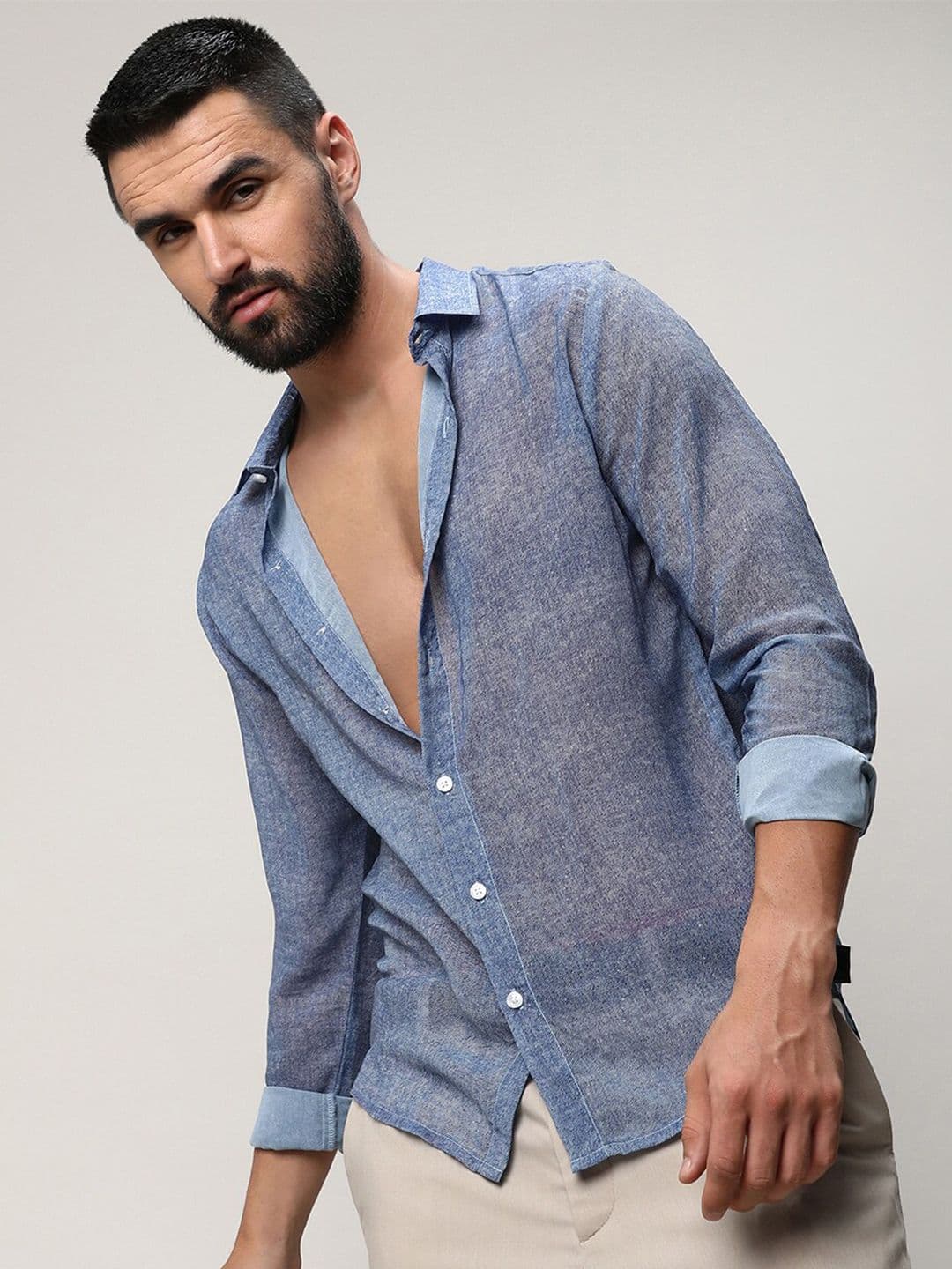 CAHOOT Gauzy Heathered Shirt - view 1