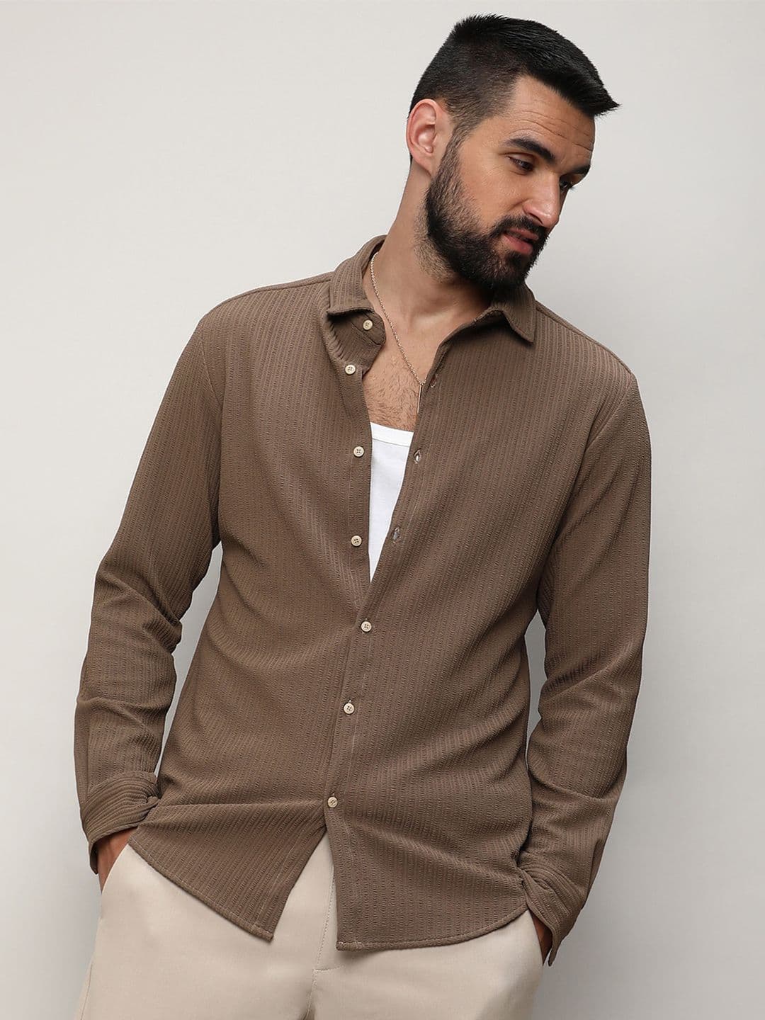 CAHOOT Men Classic Opaque Casual Shirt - view 1