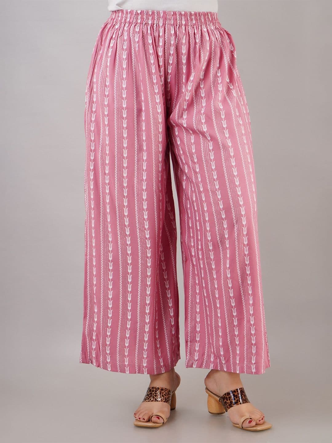 KALINI Printed Flared Palazzos - view 1